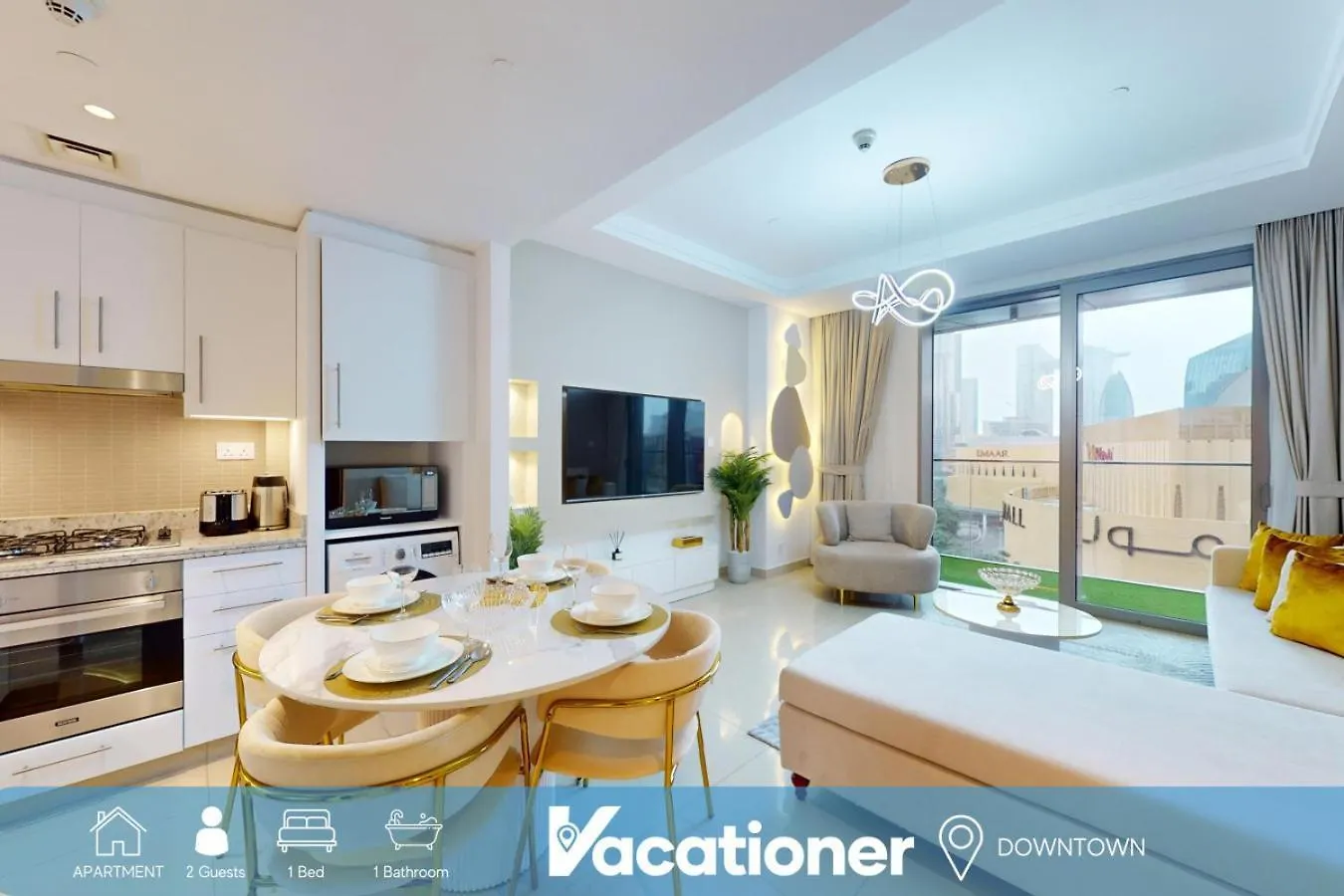 Boulevard Point - One Bed With Burj Khalifa View Дубай 0*,  ОАЭ
